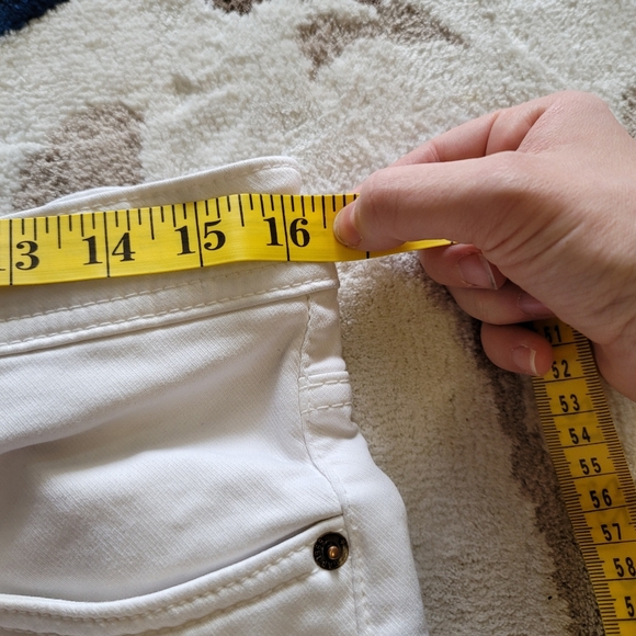 GAP white straight leg mens jeans - Picture 5 of 8